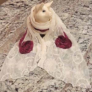 *CLOSING 5/18* Decorative lace scarf.